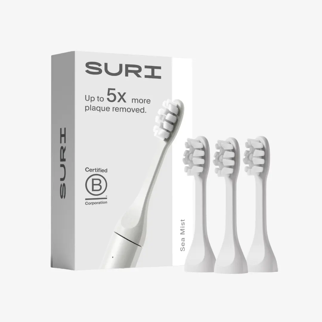 Suri SURI Sonic Replacement Heads (Pack of 3) — Sea Mist
