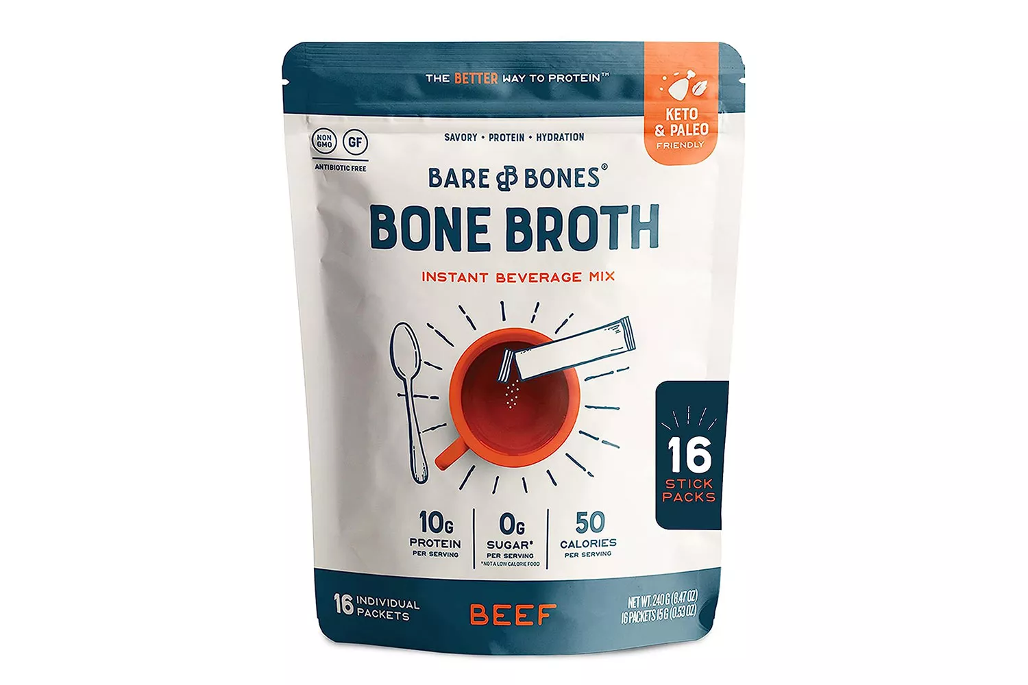 BARE BONES Instant Bone Broth - Beef