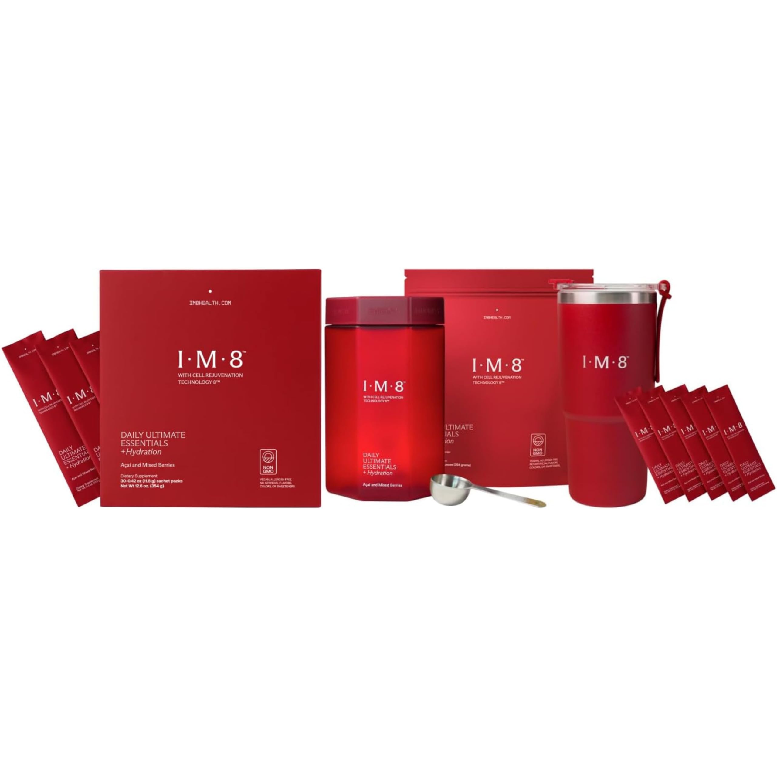 IM8 Daily Ultimate Essentials: All-in-One Supplement - 30-Day Travel Stick Pack