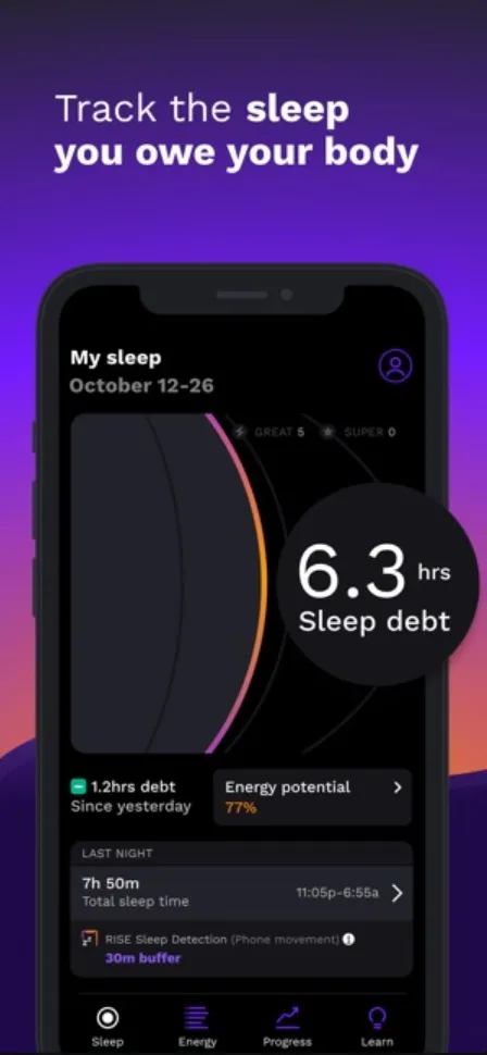 Sleep Tracker Rise Science Sleep Tracker App