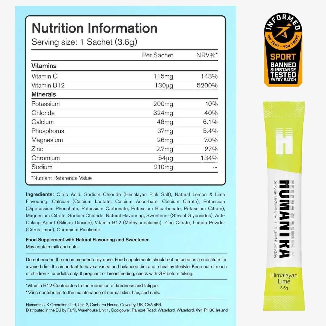 Humantra Himalayan Lime Electrolytes (20 sachets), image 2