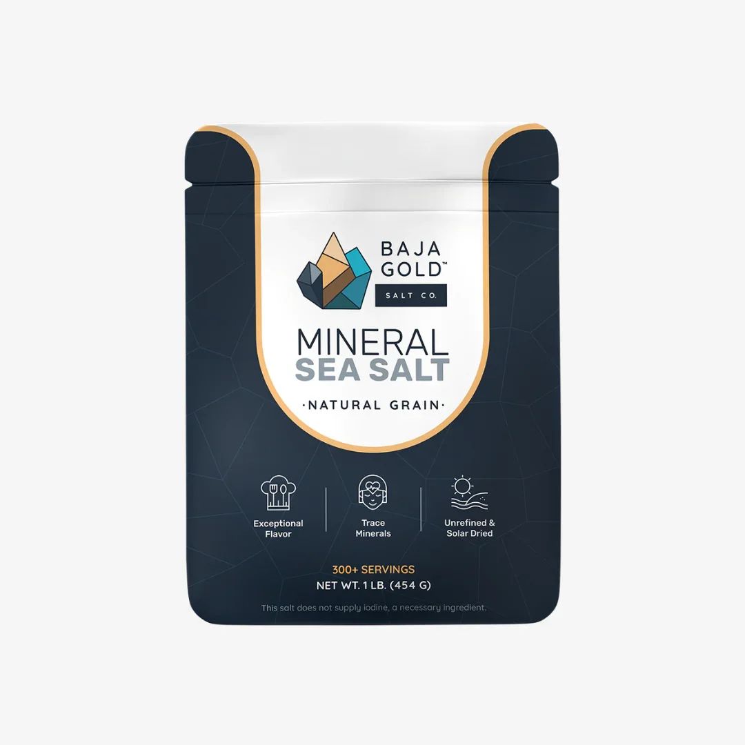 BAJA GOLD SALT CO. Mineral Sea Salt - Natural Grain Crystals