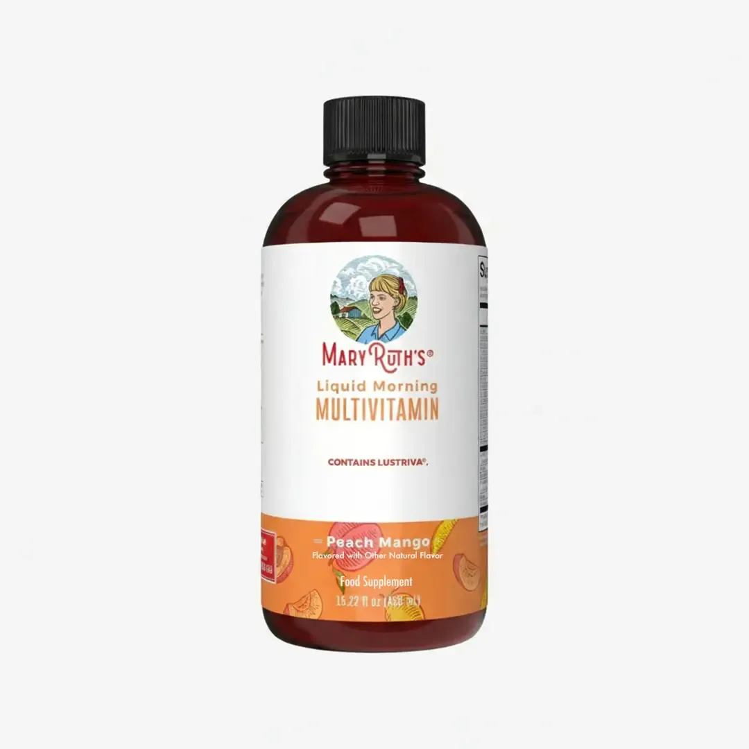 Maryruth's Liquid Morning Multivitamin + Hair Growth - Peach Mango