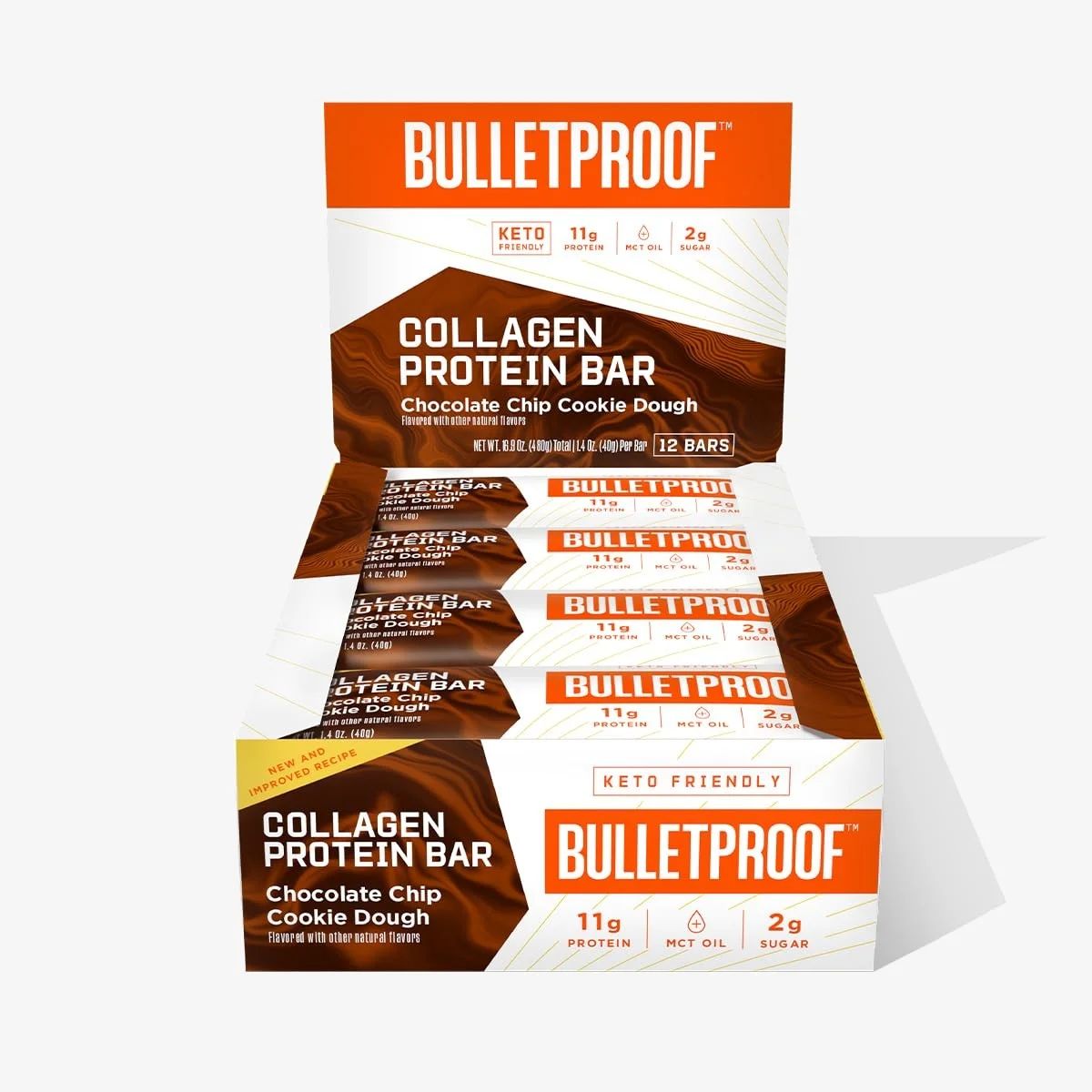 Bulletproof Collagen Protein Bars - Chocolate Chip Cookie Dough