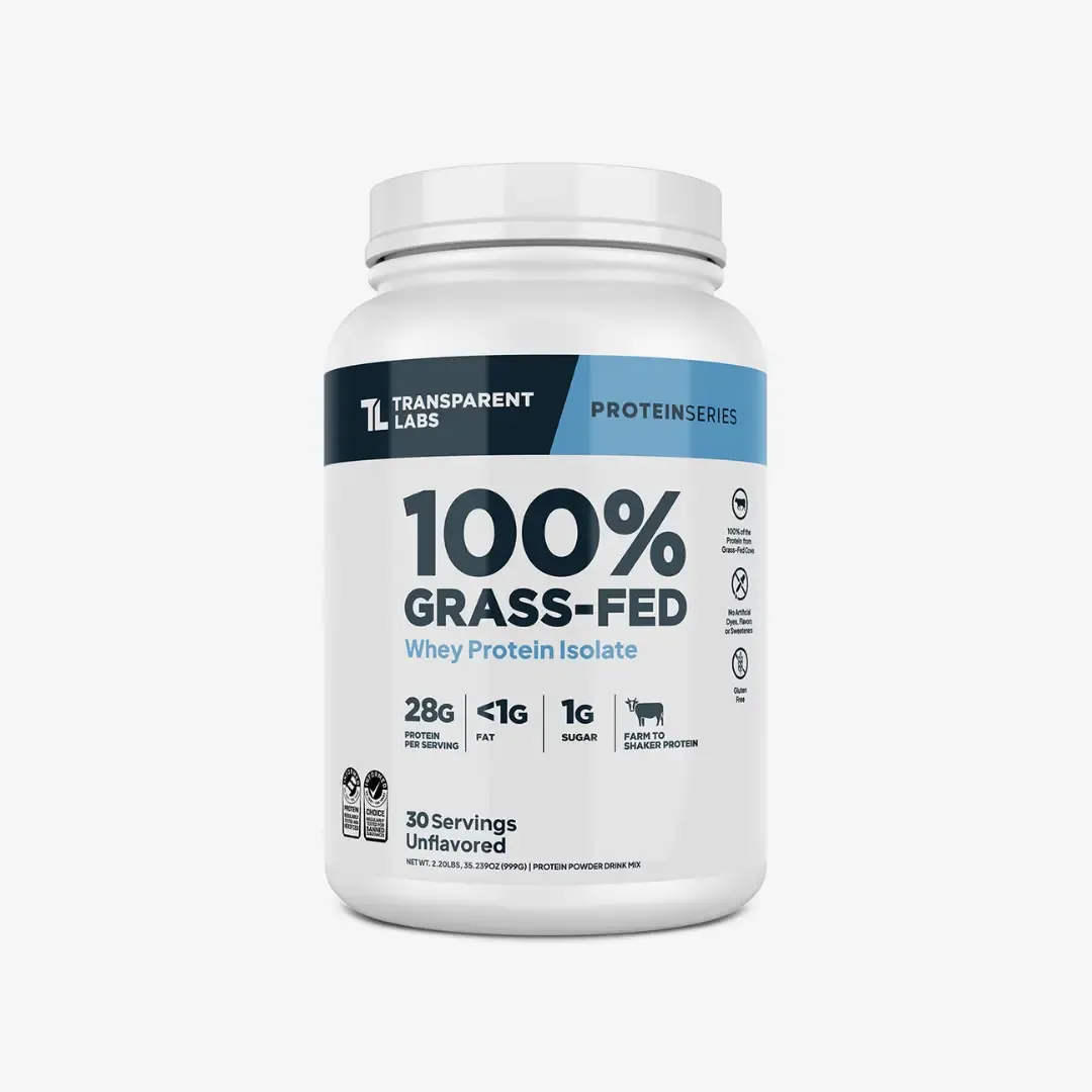 Transparent Labs Grass-Fed Whey Protein Isolate - Unflavoured