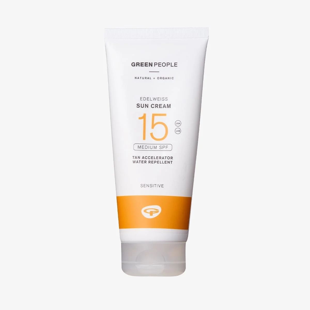 Green People Edelweiss Sun Cream with Tan Accelerator SPF15
