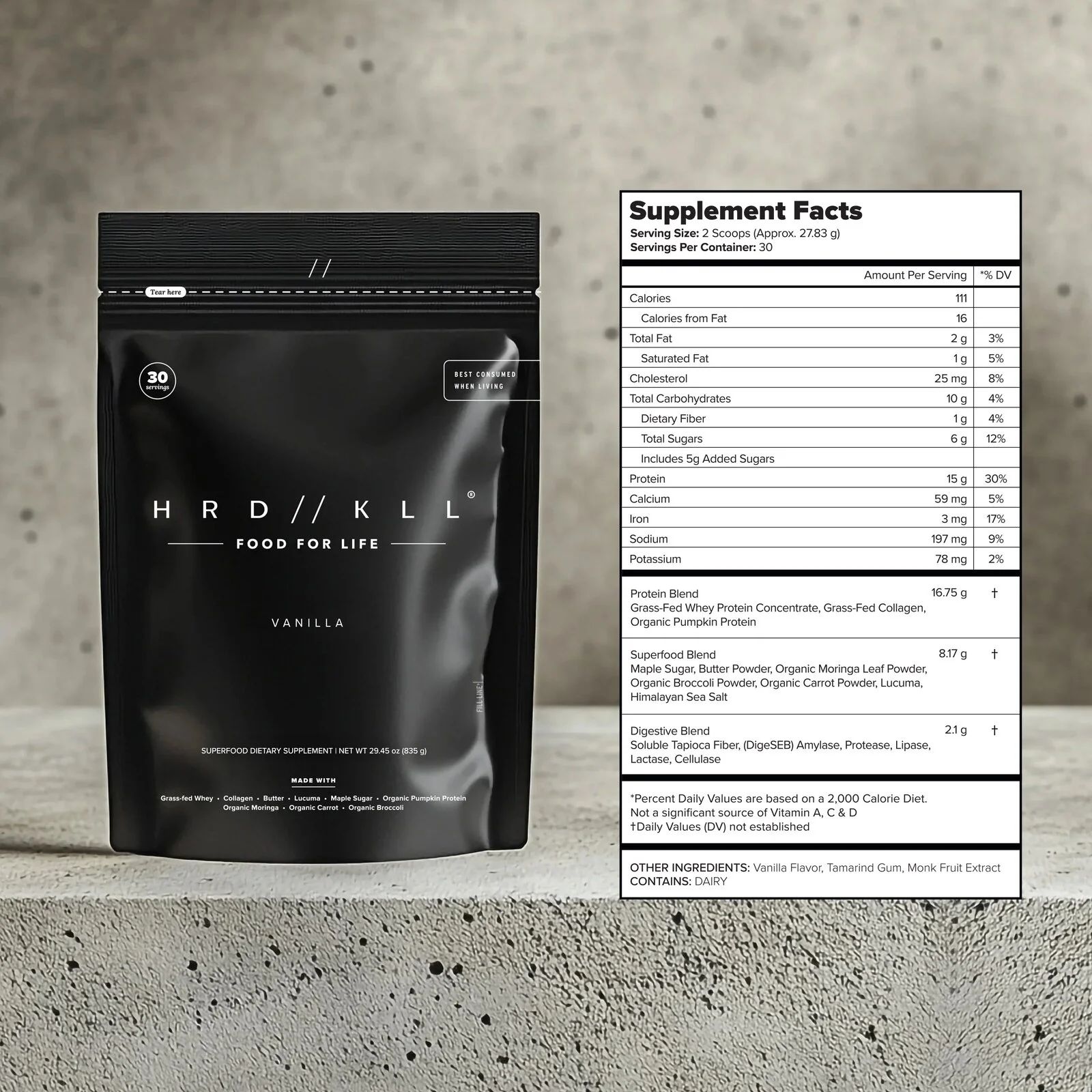 HRD // KLL Food For Life - Vanilla