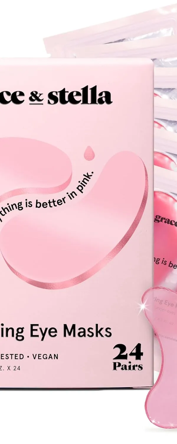 Grace & Stella Under Eye Mask (24 Pairs, Pink)