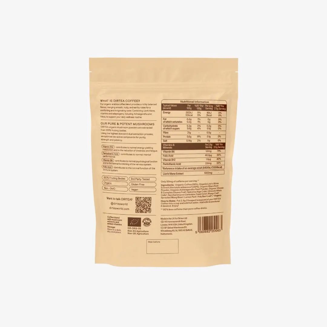 Dirtea Coffee Functional Mushroom Blend, image 2