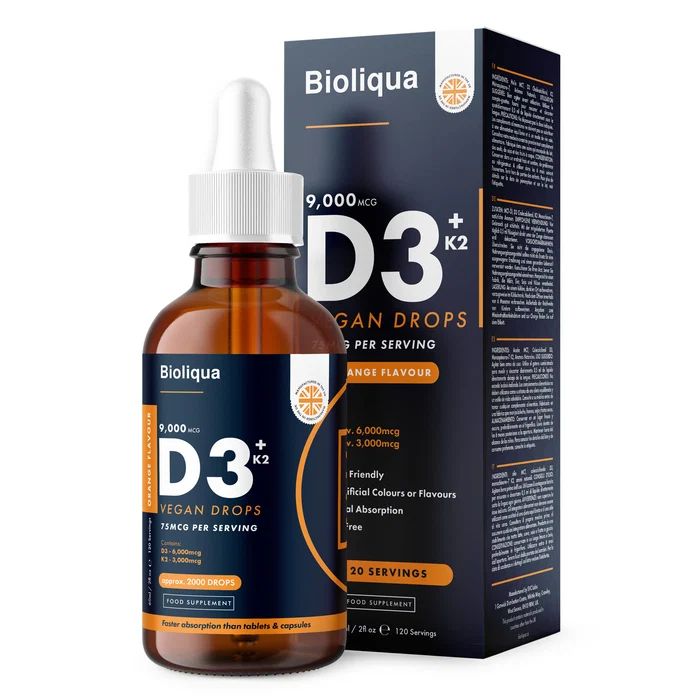 Bioliqua Vitamin D3 + K2 liquid drops