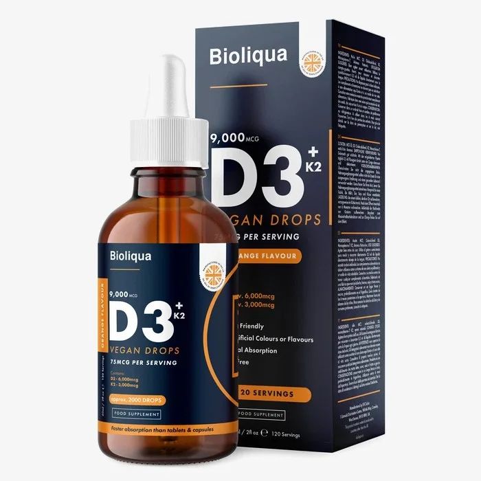 Bioliqua Vitamin D3 + K2 liquid drops