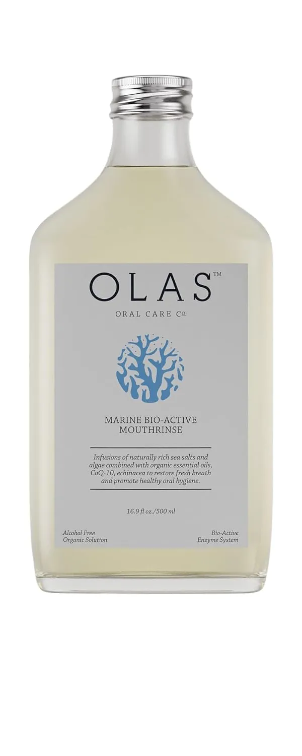 OLAS Marine Bio-Active Mouthwash & Oral Rinse - Alcohol-Free