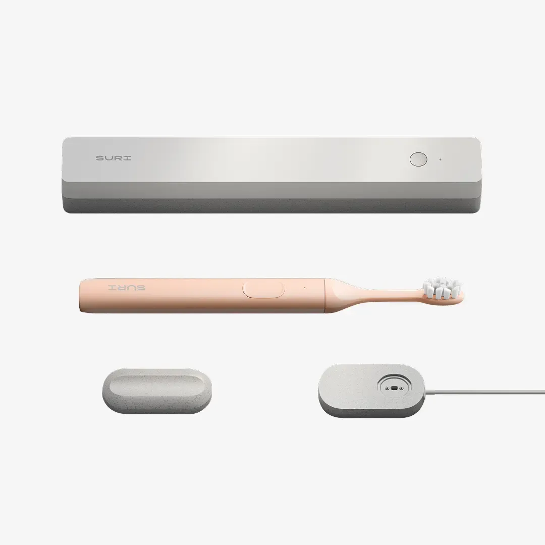 Suri SURI Sonic Electric Toothbrush + UV Cleaning Case — Sunset Bloom