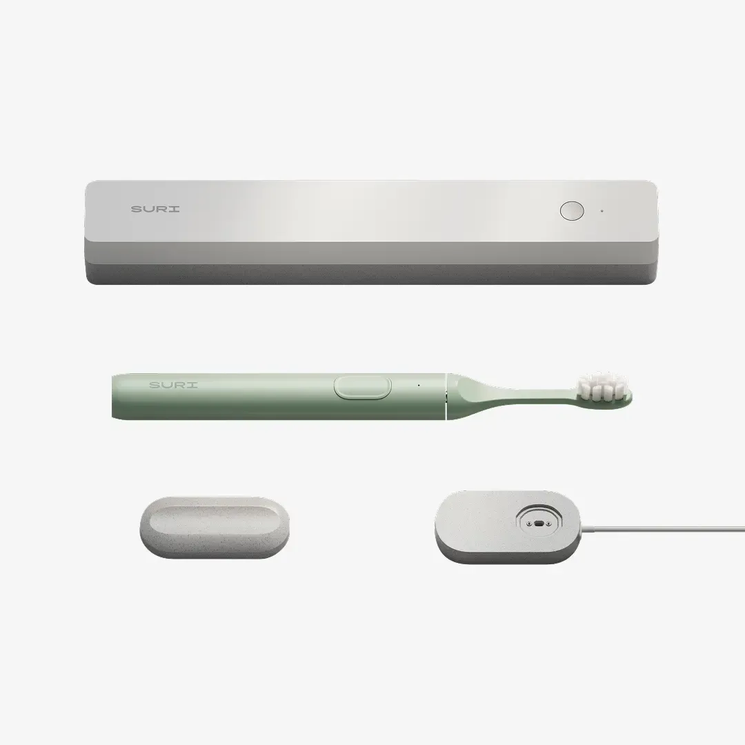 Suri SURI Sonic Electric Toothbrush + UV Cleaning Case — Winter Fern