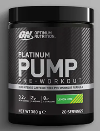 Optimum Nutrition Platinum Pump Pre-workout Lemon Lime 380g