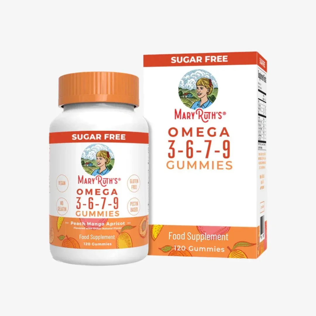 Omega 3-6-7-9 Gummies - Peach Mango & Apricot