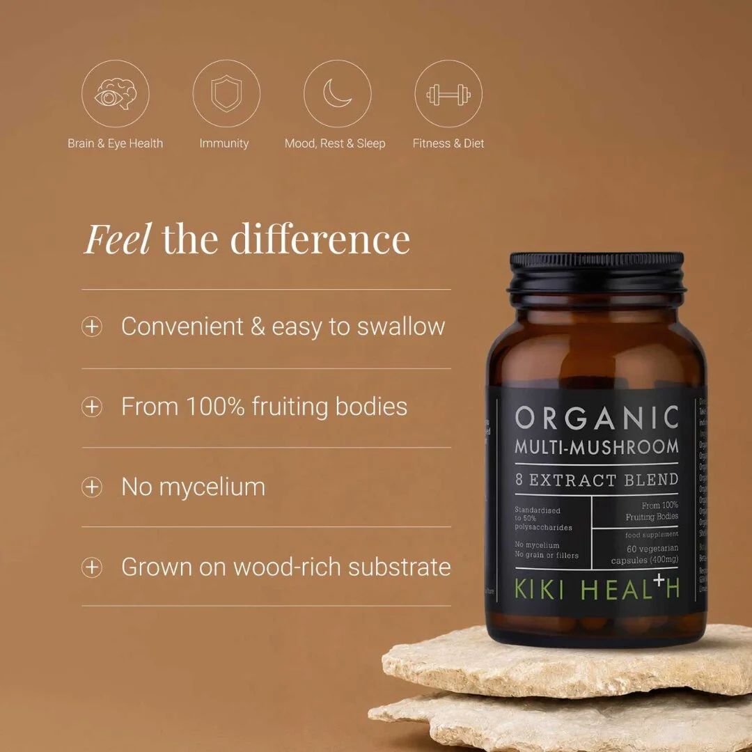 KIKI Health Multi-Mushroom 8 Extract Blend, image 2