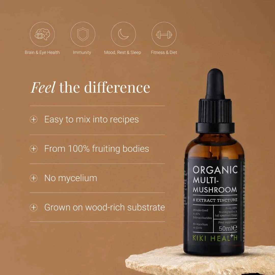 KIKI Health Multi-Mushroom Extract Blend Tincture, image 2