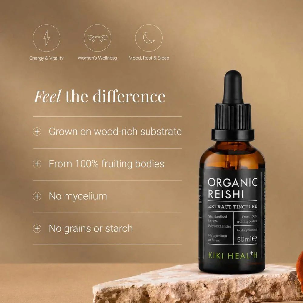 KIKI Health Reishi Extract Tincture (50ml), image 2