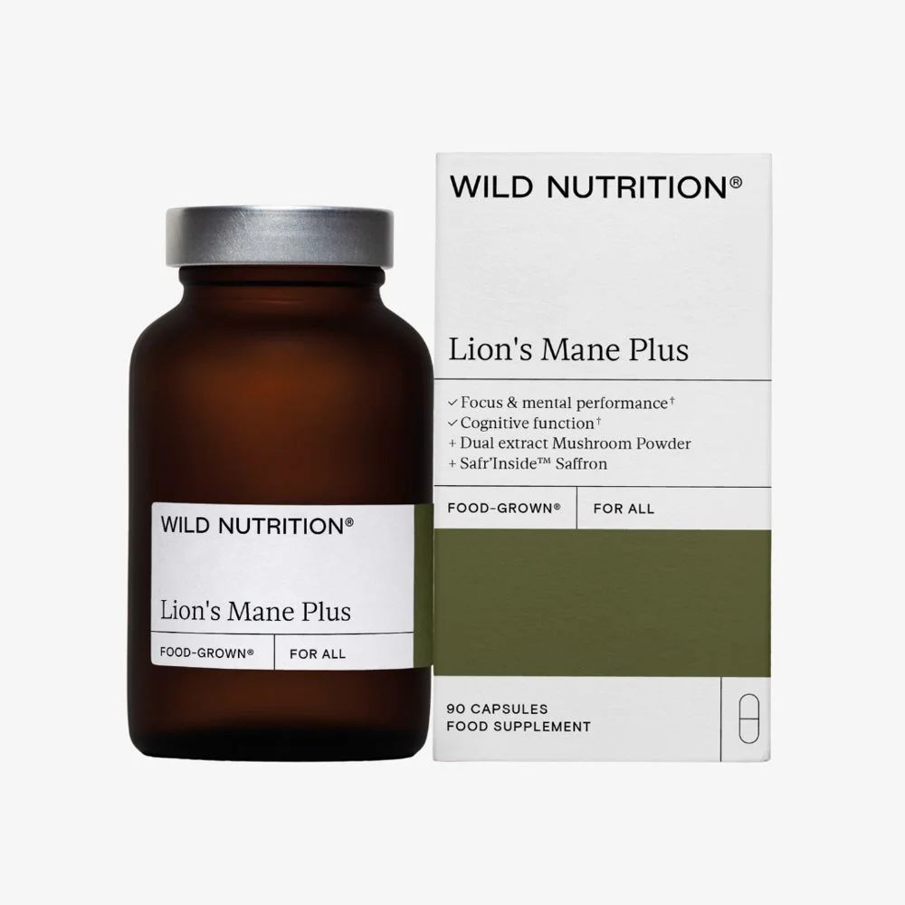 Wild Nutrition Food-Grown Lion's Mane Plus (90 caps)