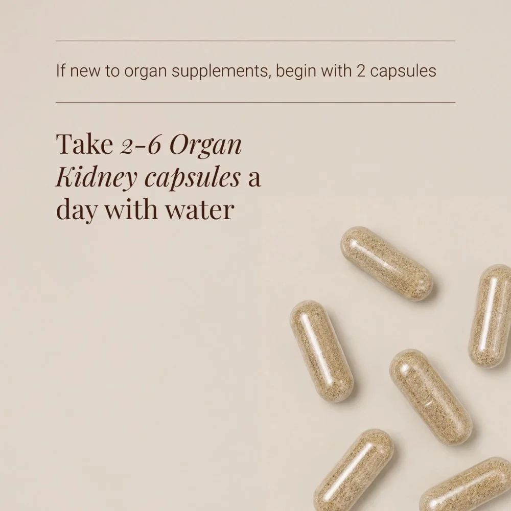 KIKI Health Organic Beef Kidney (180 vegicaps), image 2
