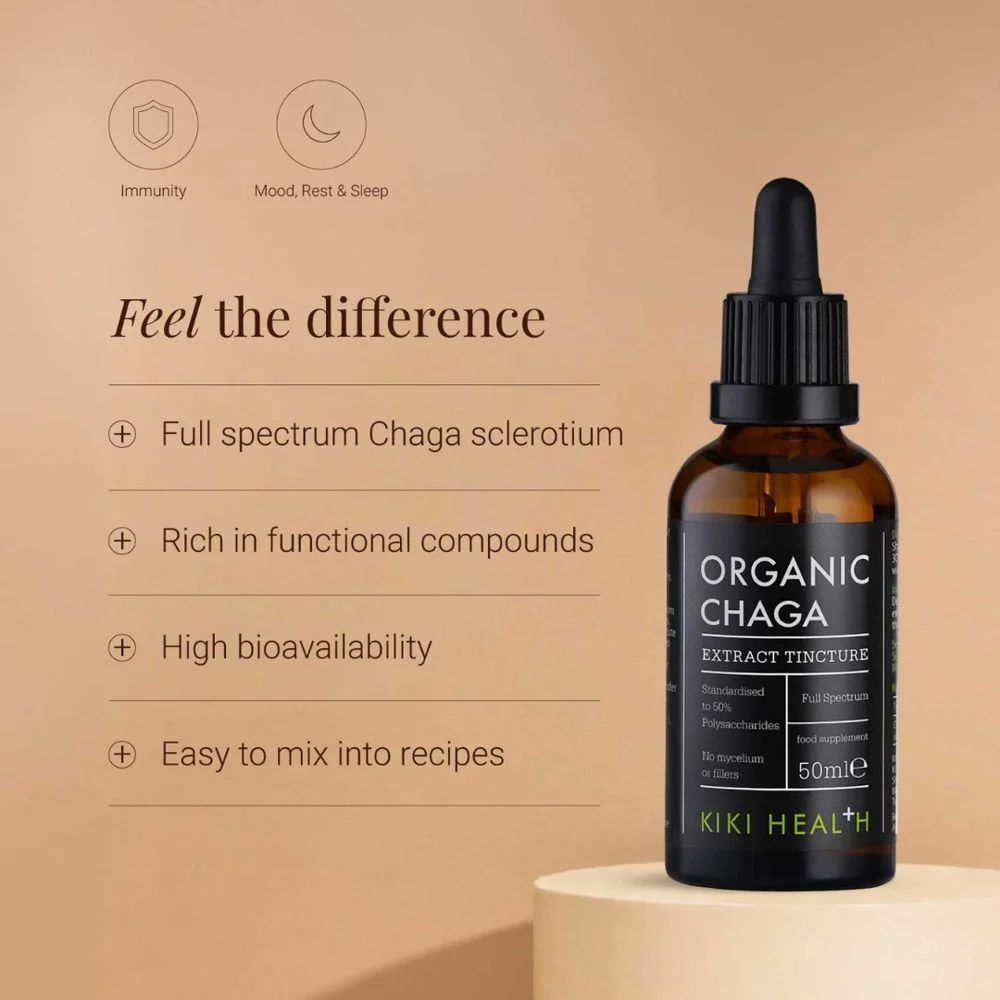 KIKI Health Chaga Extract Tincture (50ml), image 2