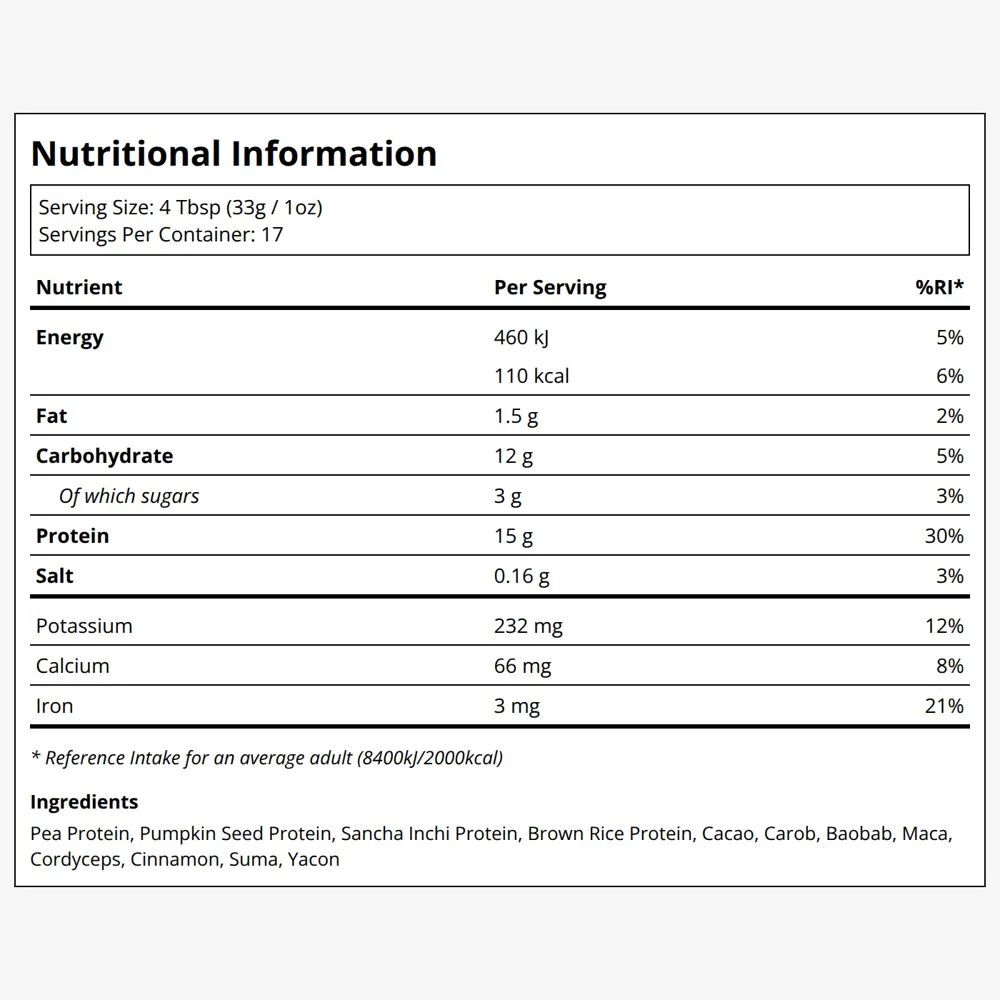 Anima Mundi Chocolate Protein Superfood Powder (1.25lb), image 2
