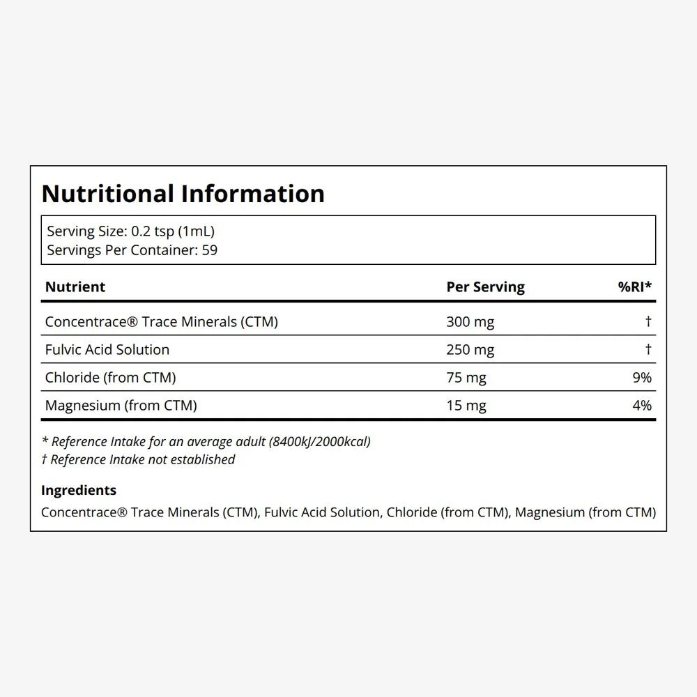 Trace Ionic Fulvic Acid (59ml), image 2