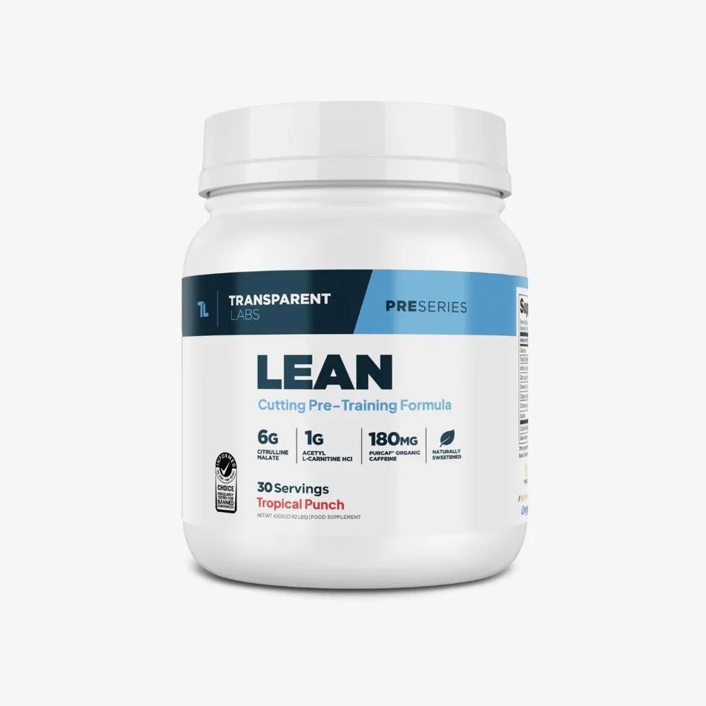 Transparent Labs Lean Pre Workout Tropical Punch (420g)