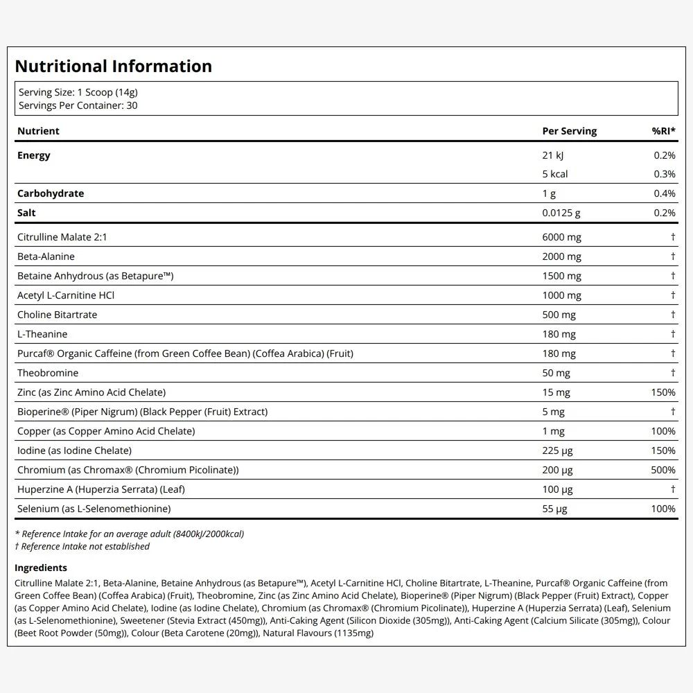 Transparent Labs Lean Pre Workout Tropical Punch (420g), image 2