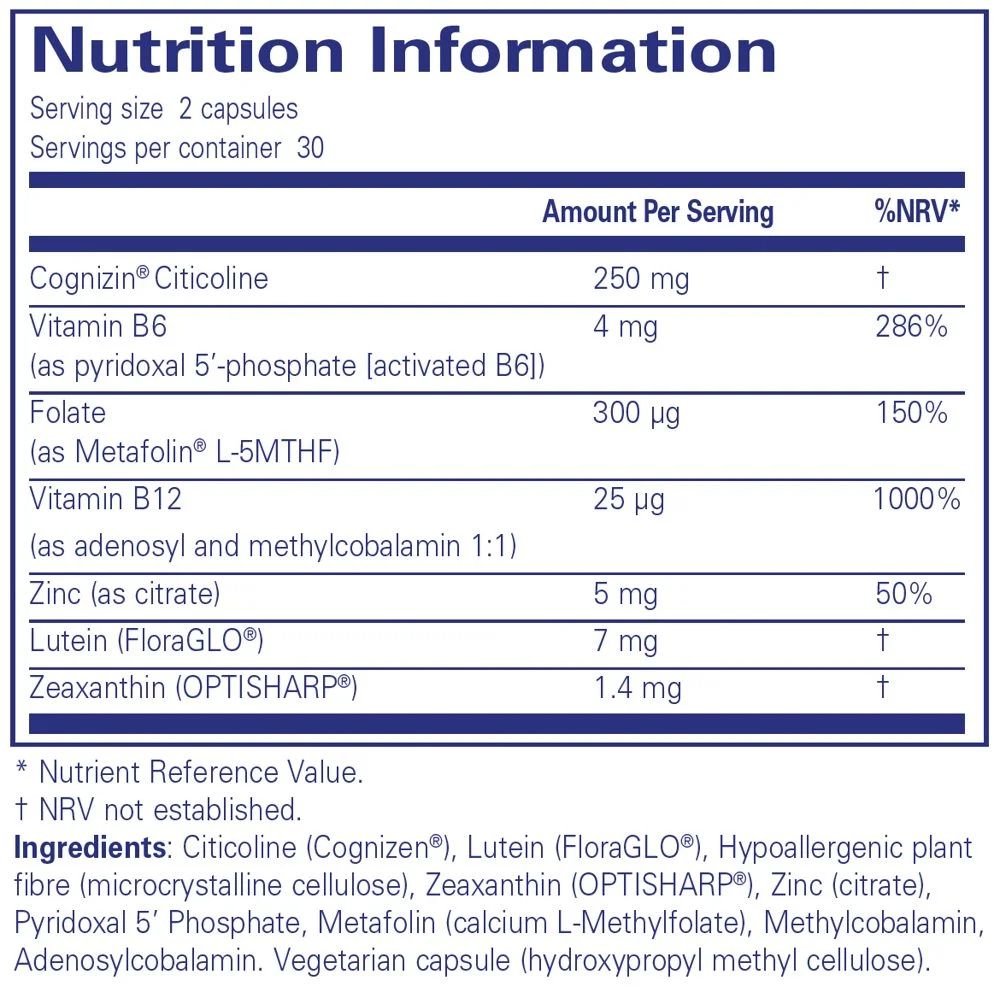 Pure Encapsulations Cogni Active (60 Capsules), image 2
