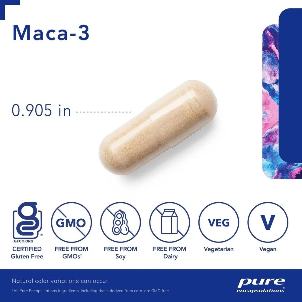Pure Encapsulations Maca-3 (60 Capsules), image 2