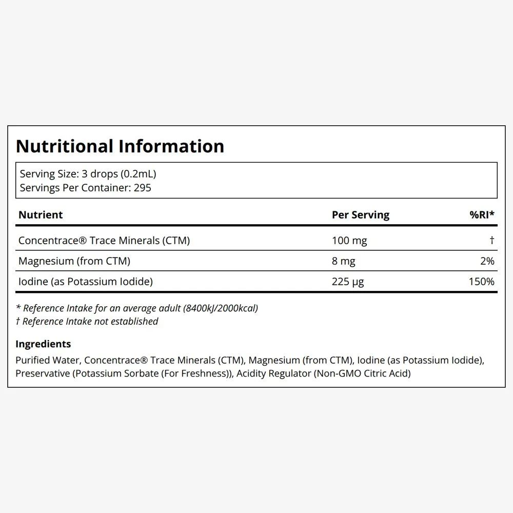 Trace Liquid Ionic Iodine (59ml), image 2