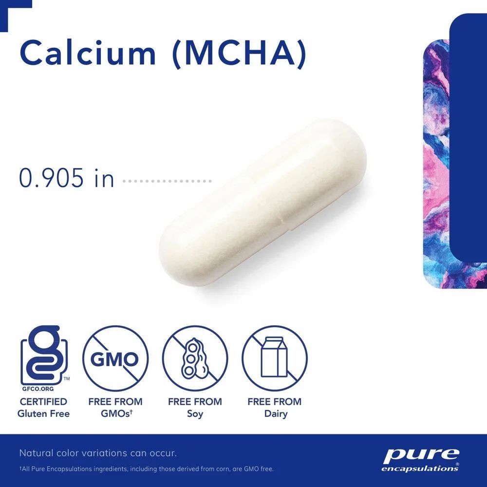 Pure Encapsulations Calcium MCHA (180 Capsules), image 2