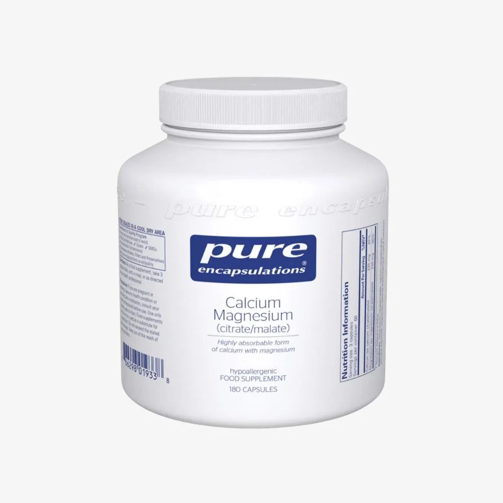 Pure Encapsulations Calcium Magnesium Citrate/Malate (180 Capsules)