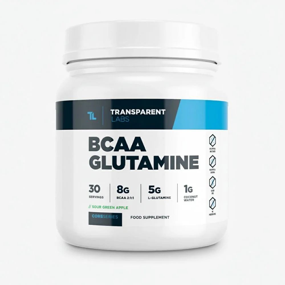 Transparent Labs BCAA Glutamine Sour Green Apple (30 Servings)