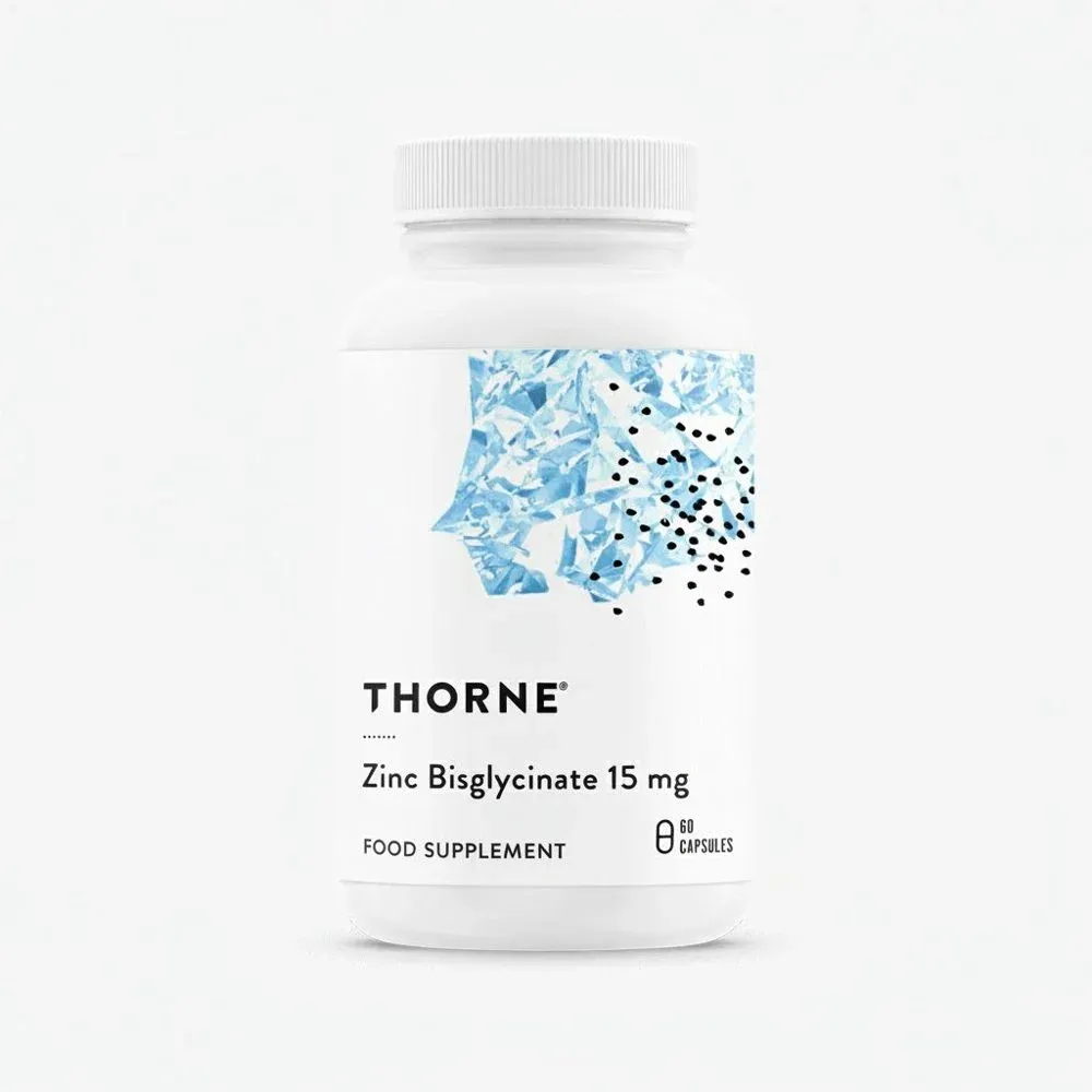 Thorne Zinc Bisglycinate 15mg (60 Capsules)