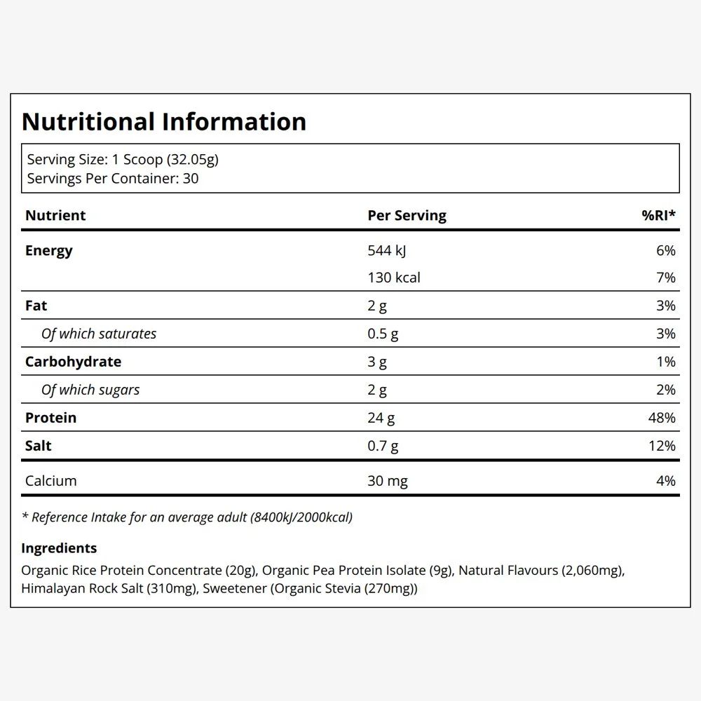 Transparent Labs Vegan Rice and Pea Protein French Vanilla (30 Servings), image 2