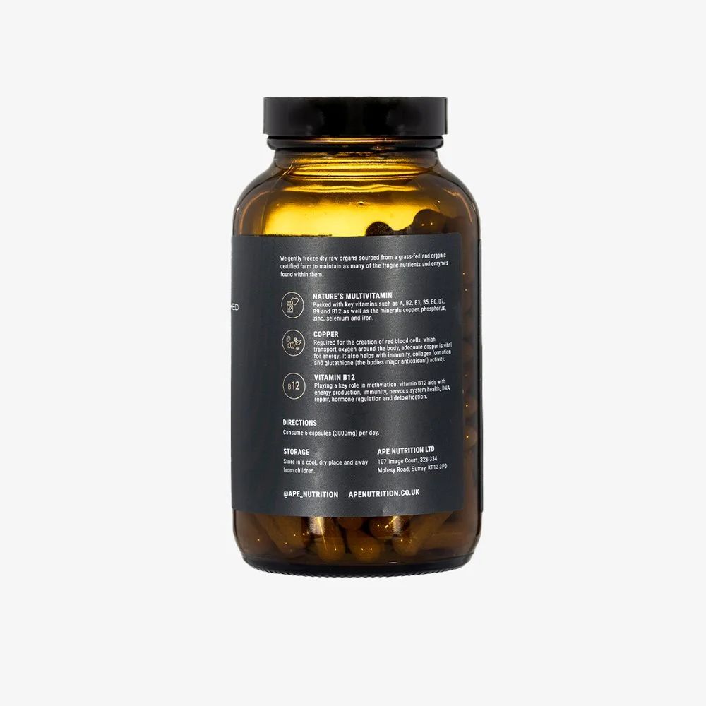 APE Nutrition Beef Liver (180 Capsules), image 2