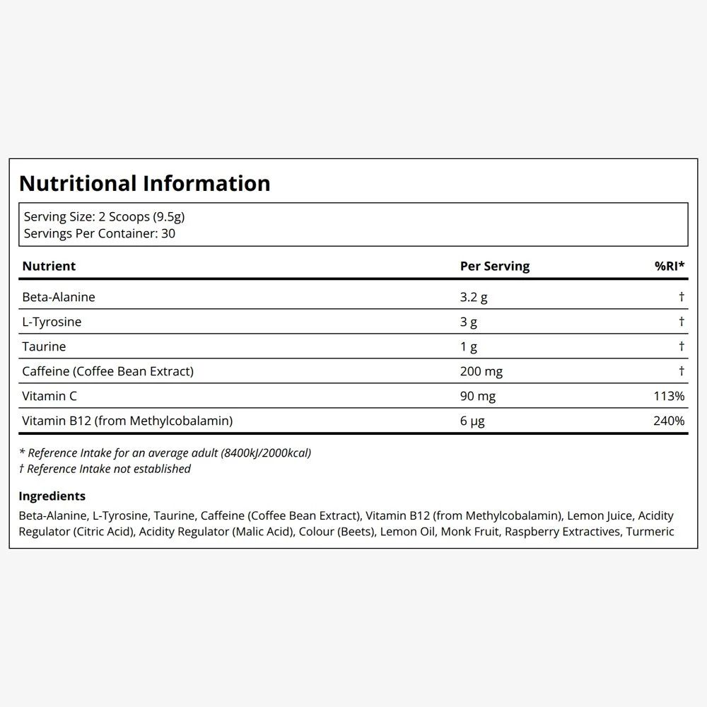 Promix Nutrition Promix Pre-Workout Raspberry Lemon (30 Servings), image 2