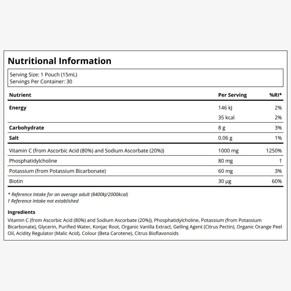 Erewhon Liposomal Vitamin C 1000mg (30 Sachets), image 2