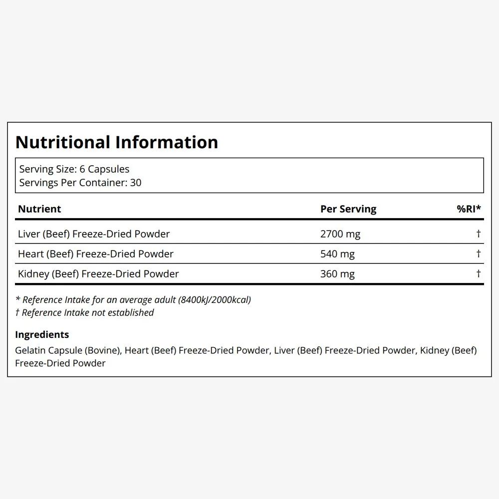 Paleovalley Grass Fed Organ Complex (180 Capsules), image 2