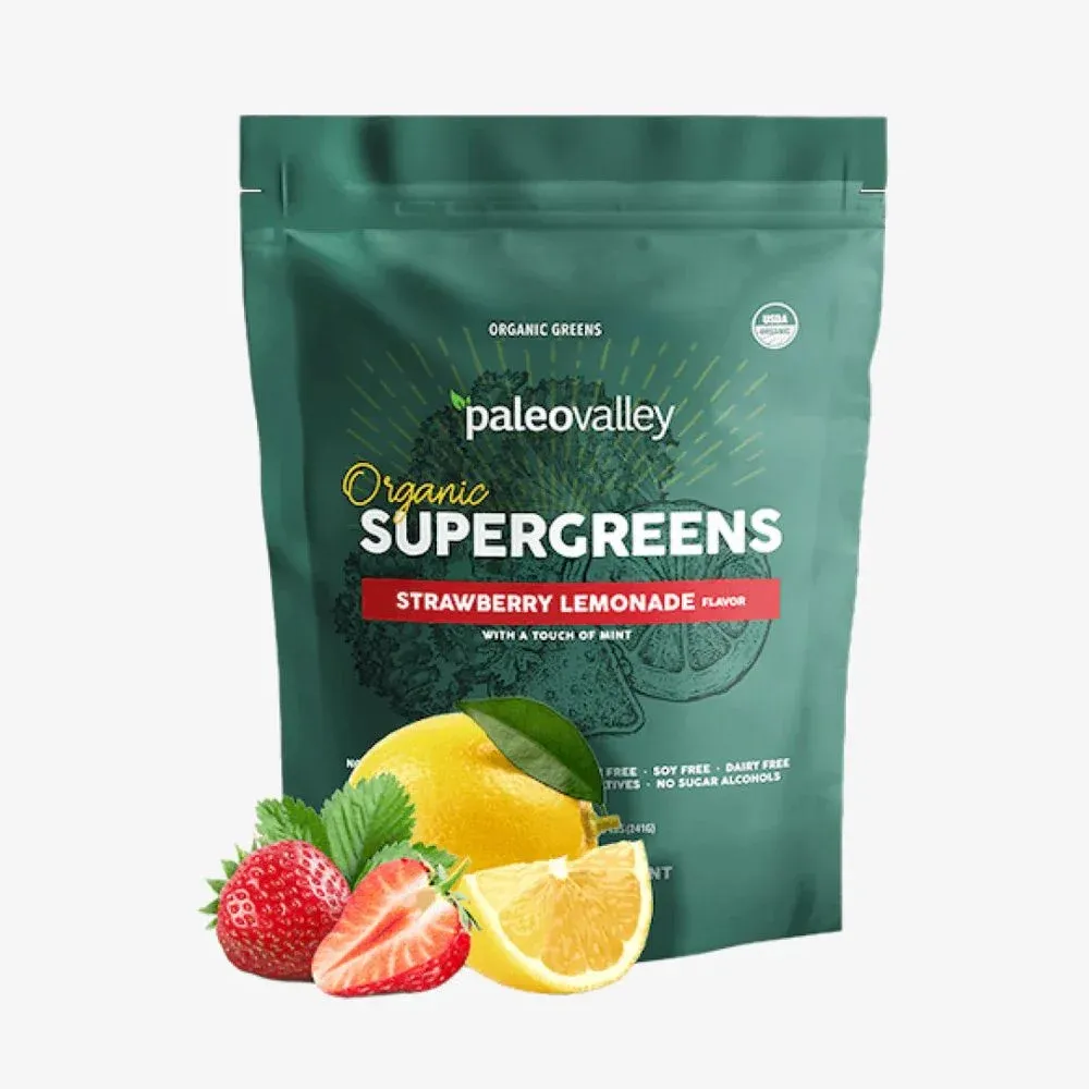 Paleovalley Supergreens Strawberry Lemonade (30 Servings)