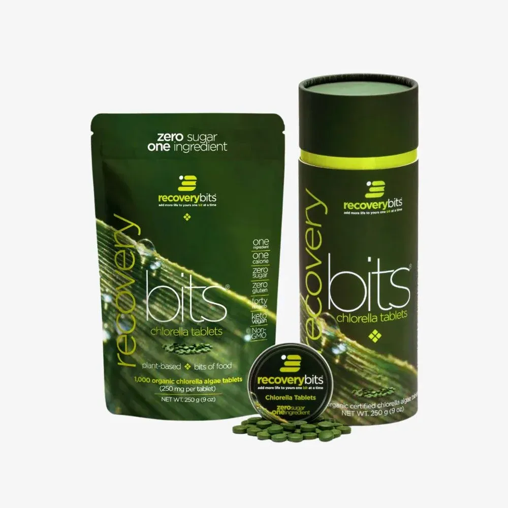 Energybits RECOVERYbits Chlorella Large Canister (1000 Tablets)