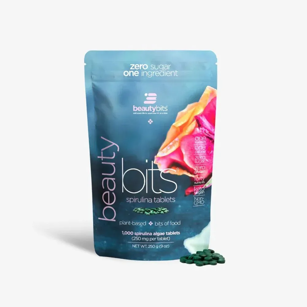 Energybits BEAUTYbits Spirulina Tablets - Large Bag (1000 Tablets)