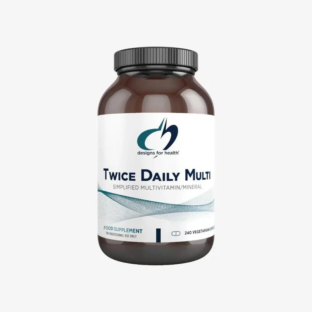 Designs For Health Twice Daily Multi (240 Capsules)