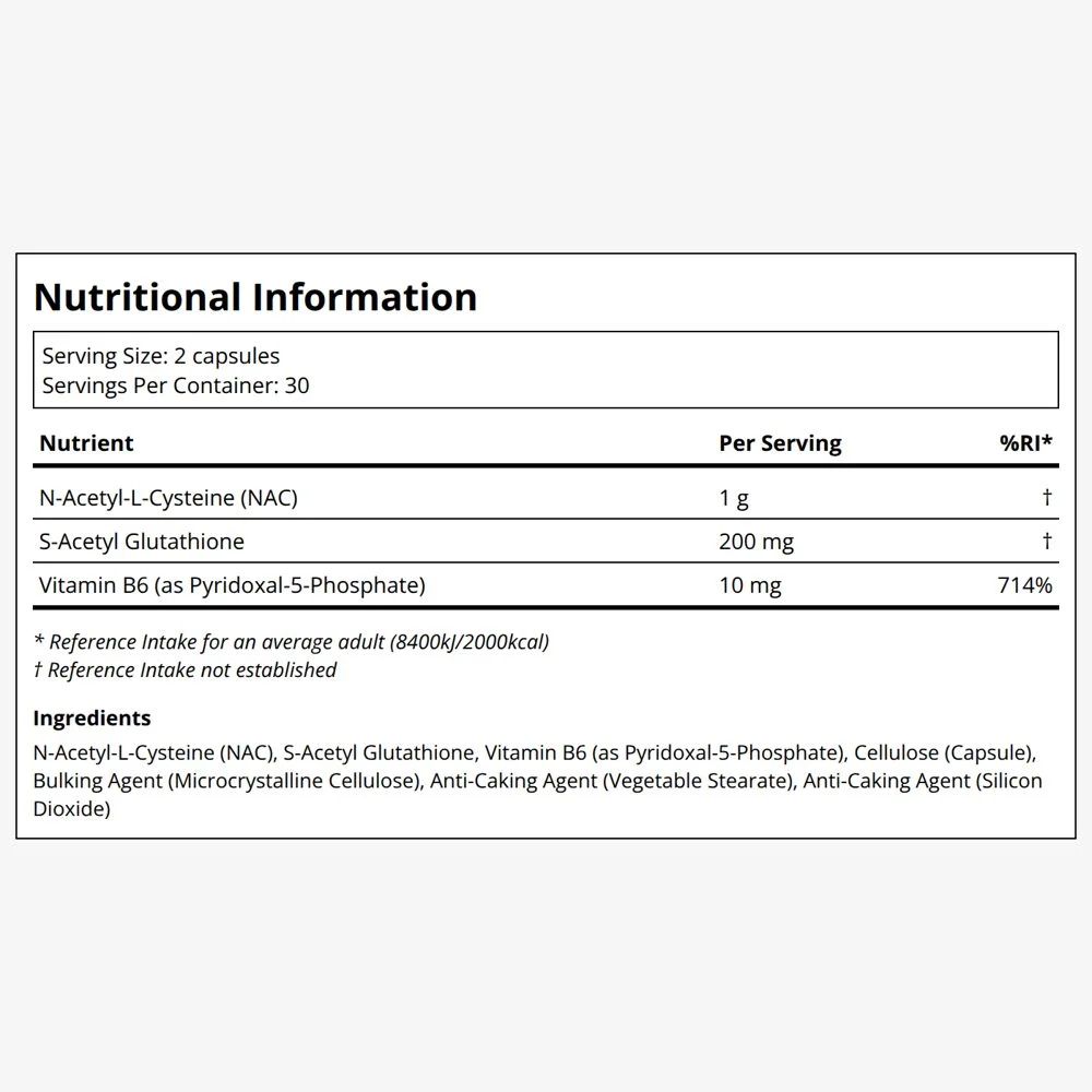 Designs For Health S-Acetyl Glutathione Synergy (60 Capsules), image 2