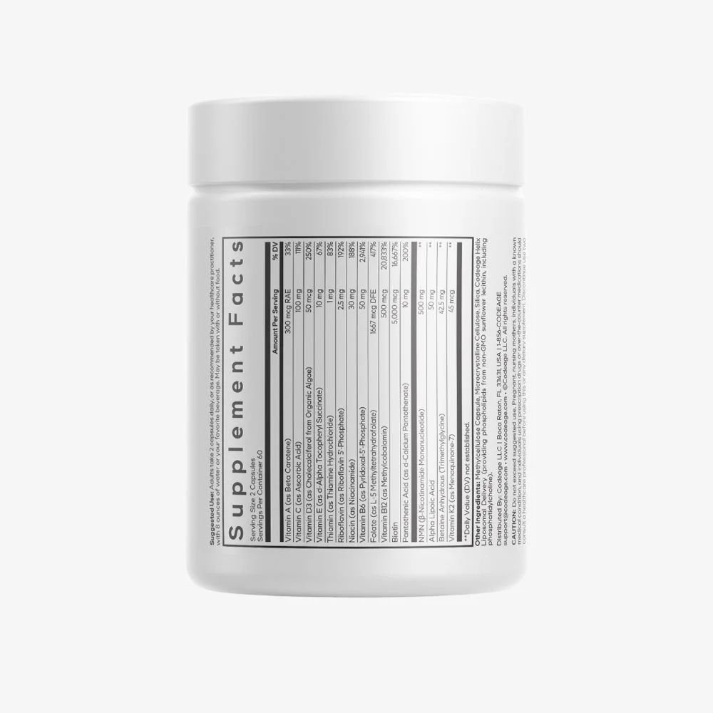 Codeage Liposomal NMN Multivitamin (120 Capsules), image 2