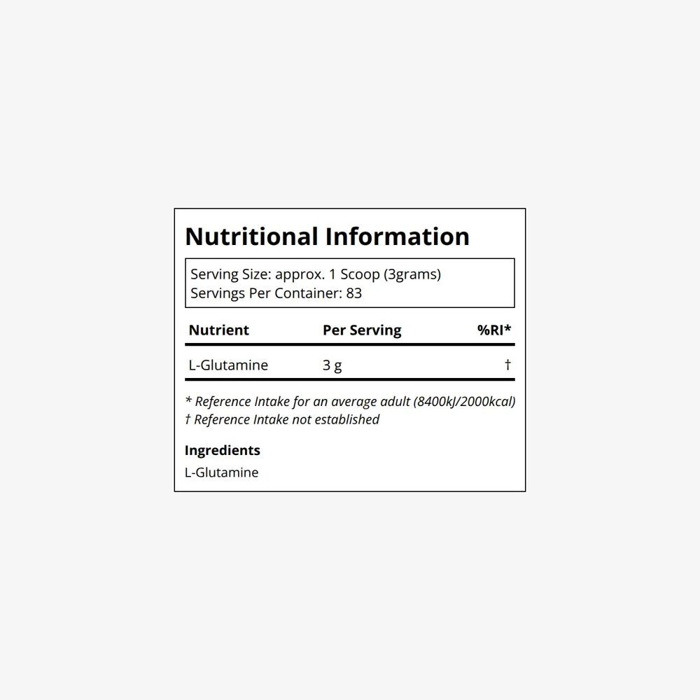 Designs For Health L-Glutamine Powder (500g), image 2