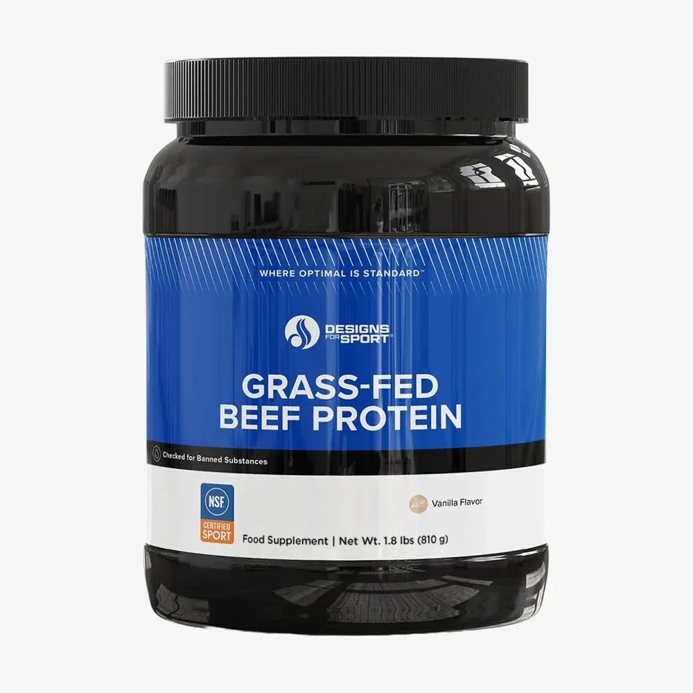 Designs For Health Grass-Fed Beef Protein Vanilla (810g)